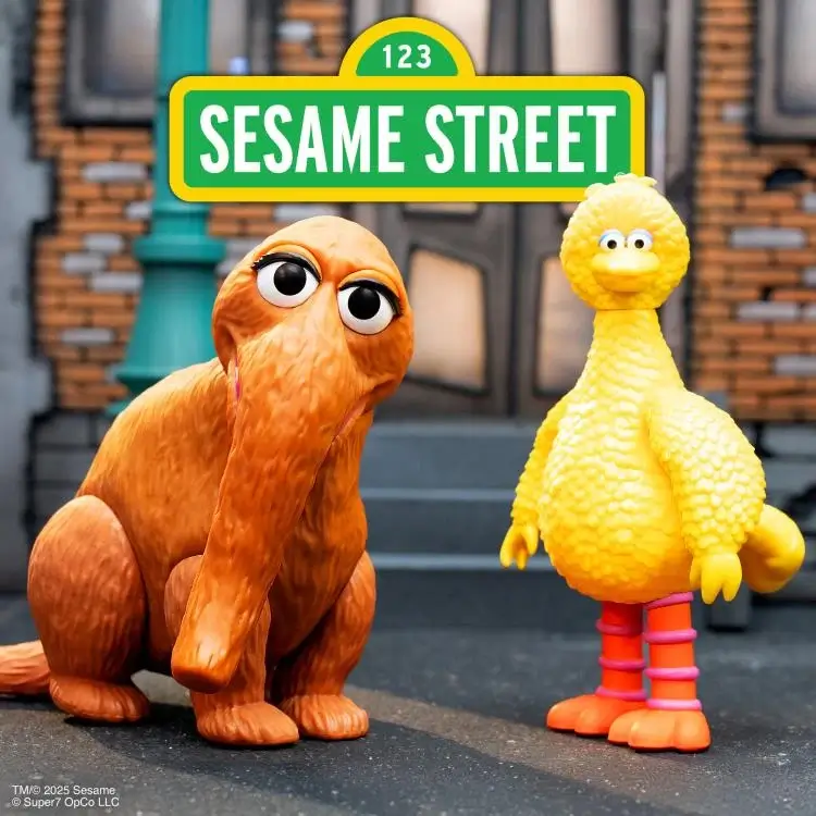 Sesame Street ReAction Big Bird and Mr. Snuffleupagus 2 pack 2