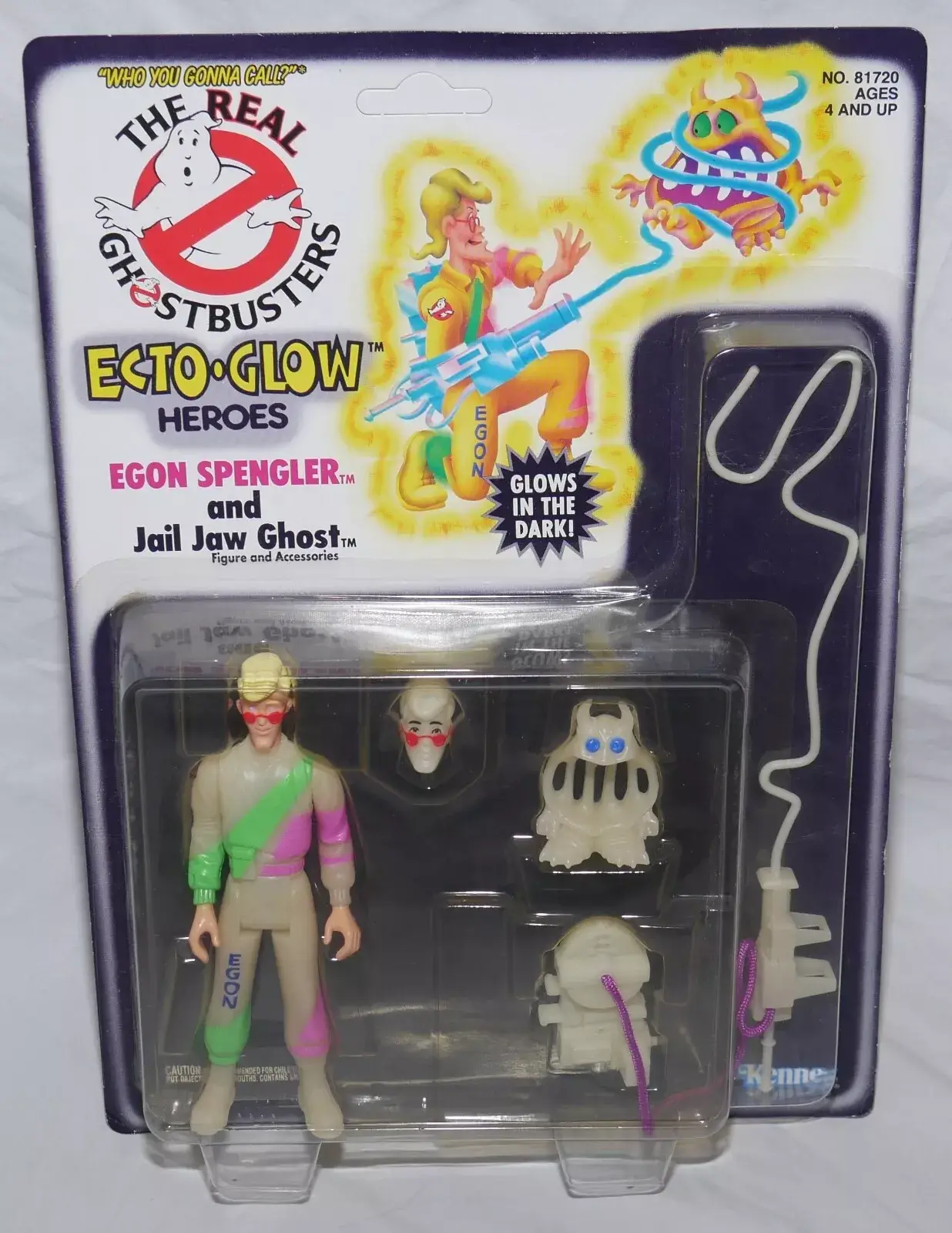 Vintage Ghostbusters Ecto Glow Egon Spengler Carded