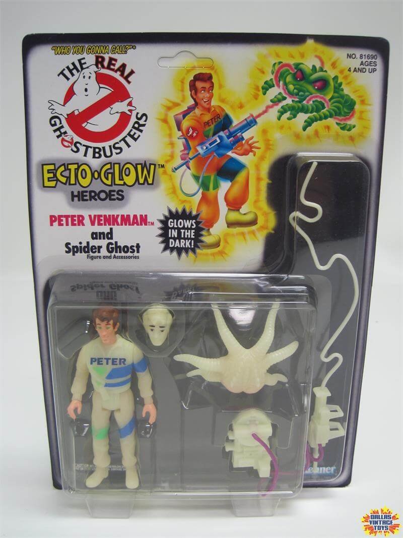 Vintage Ghostbusters Ecto Glow Peter Venkman Carded