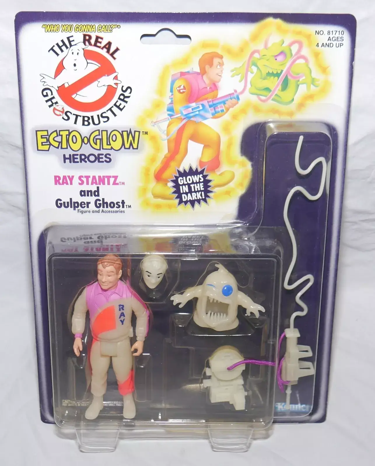 Vintage Ghostbusters Ecto Glow Ray Stanz Carded