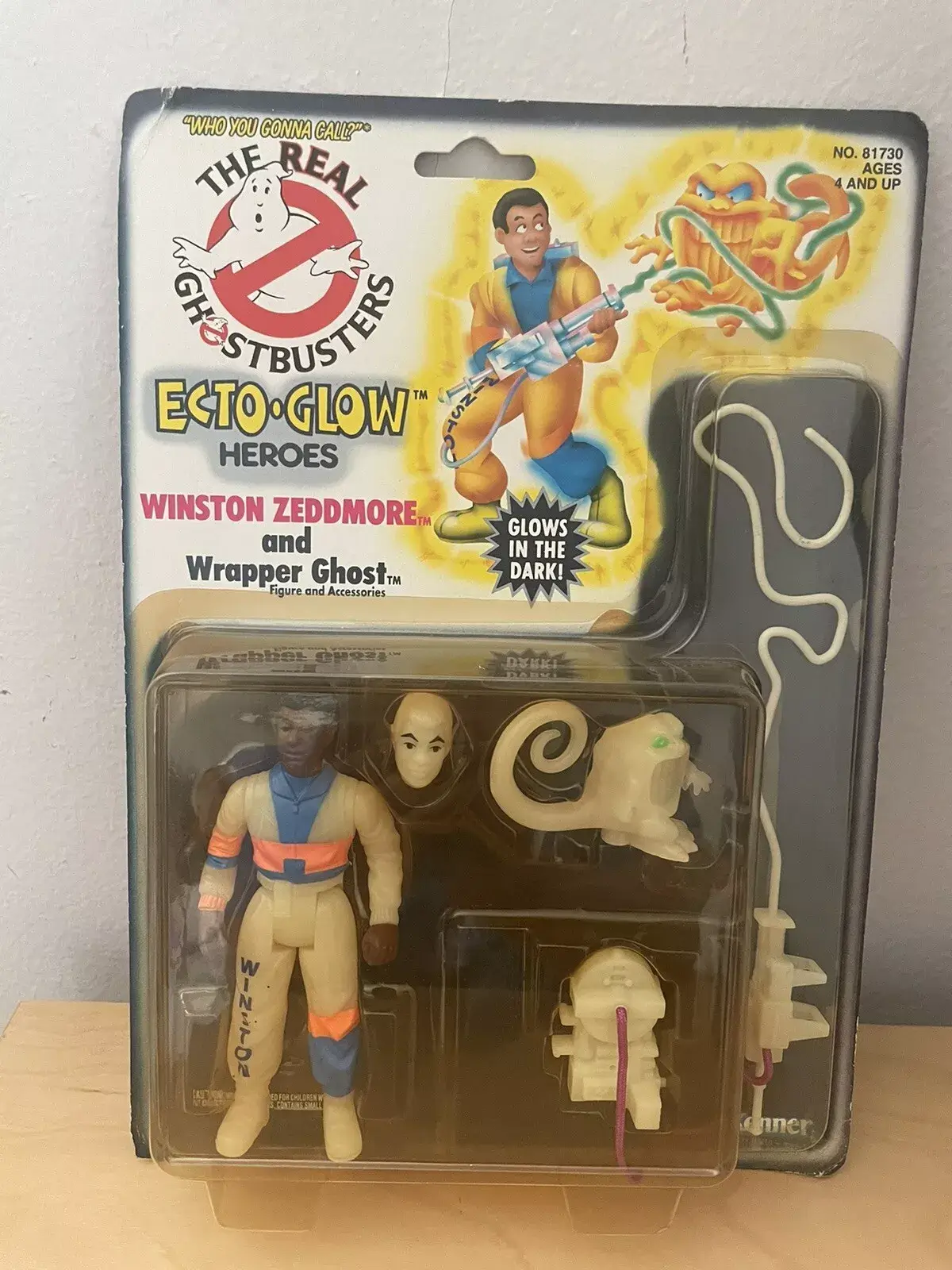 Vintage Ghostbusters Ecto Glow Winston Zeddmore Carded