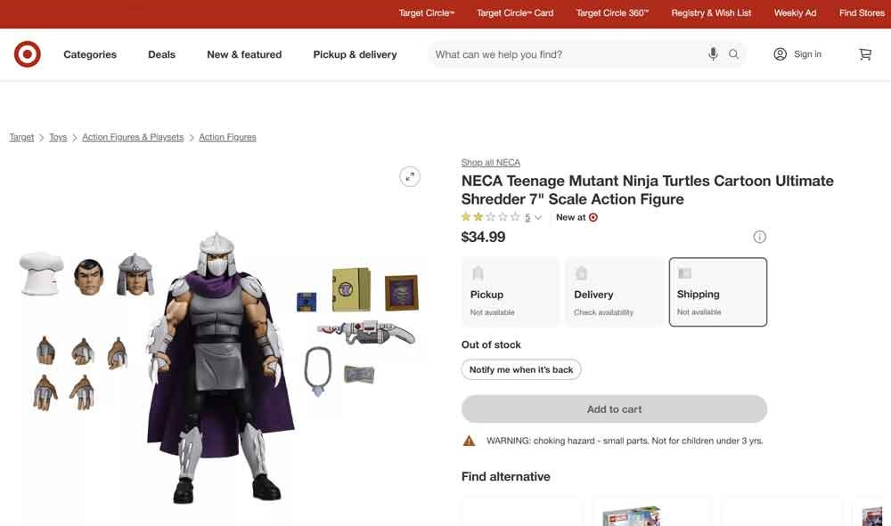 NECA-Teenage-Mutant-Ninja-Turtles-Cartoon-Ultimate-Shredder-