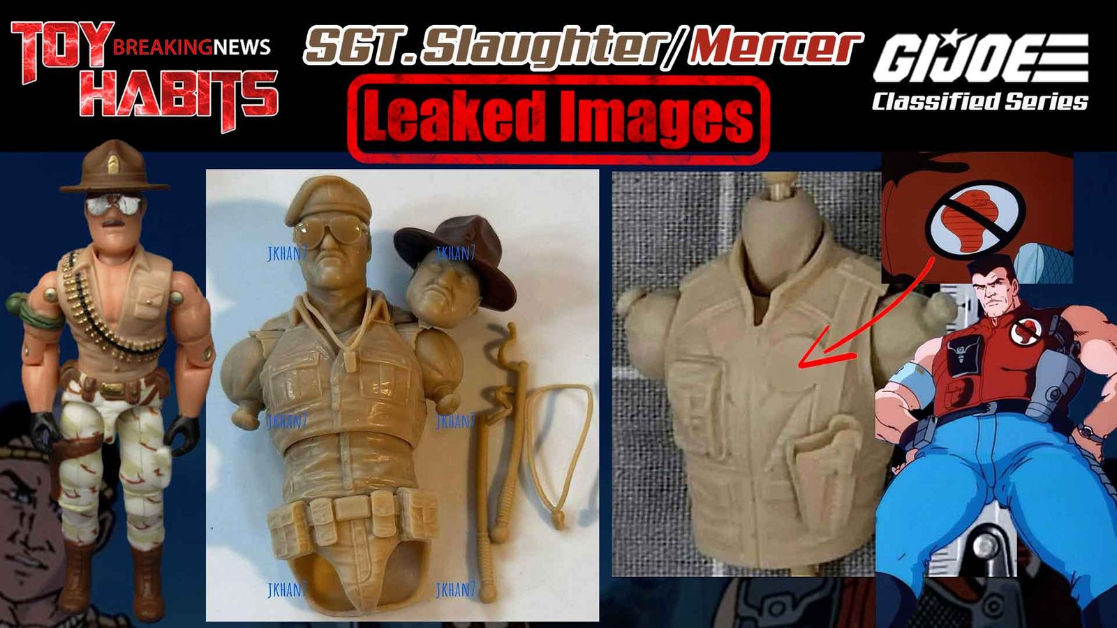 GATE TITAN NGRS ジャンク品 SGT. Slaughter & Mercer Renegades GI Joe Classified Series 2-Pack