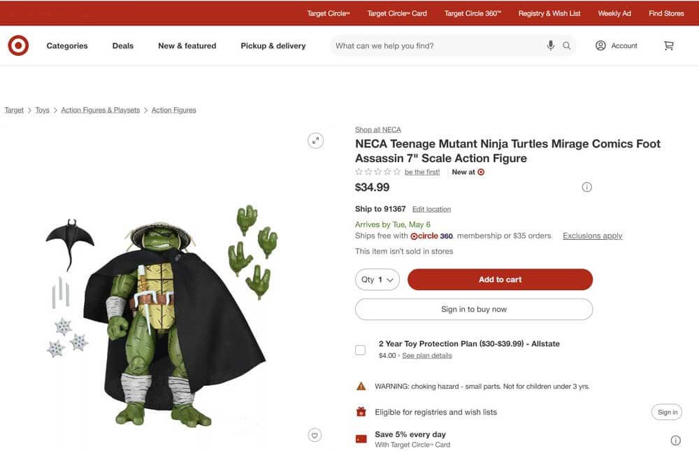 Teenage-Mutant-Ninja-Turtles-Mirage-Comics-Foot-Assassin-target