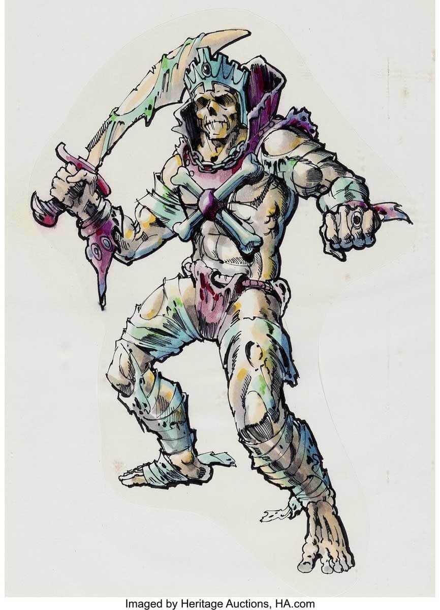 Masters-of-the-Universe-Skeletor-(King-of-Styx)-Original-Concept-Artwork-by-Mark-Taylor