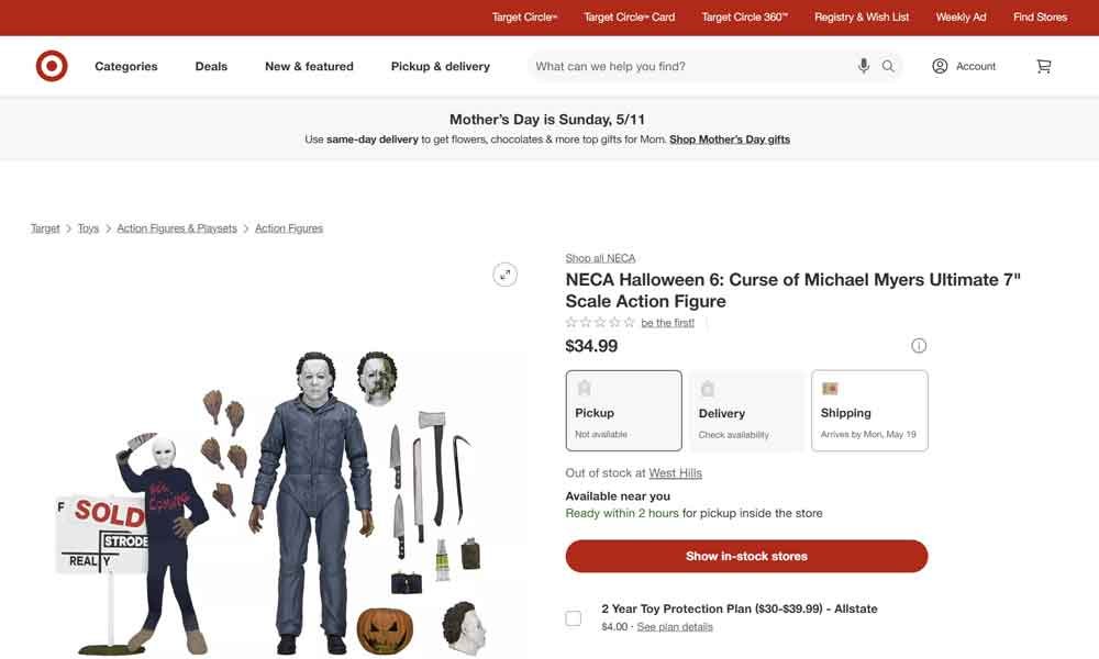 NECA-Halloween-6-Curse-of-Michael-Myers-Target-listing