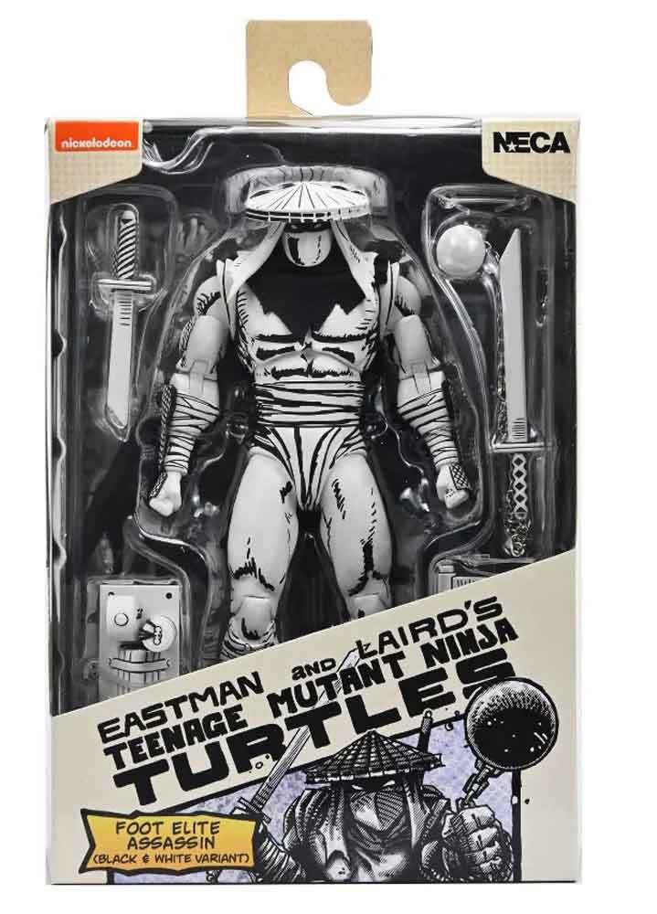 NECA-TMNT-Mirage-Comics-Foot-Assassin-Black-&-White-2