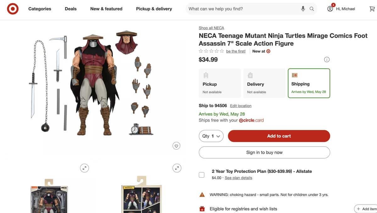 NECA-Teenage-Mutant-Ninja-Turtles-Mirage-Comics-Foot-Assassin-Target-Listing