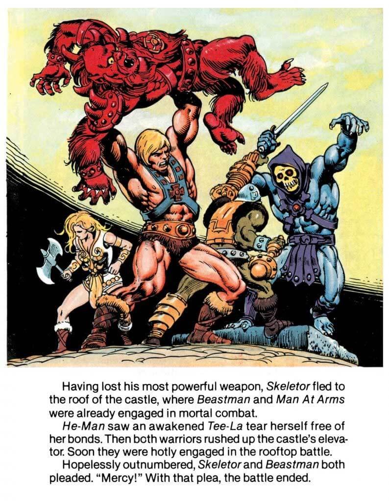 Mini-Comic-Beast-Man-MOTU-Vintage