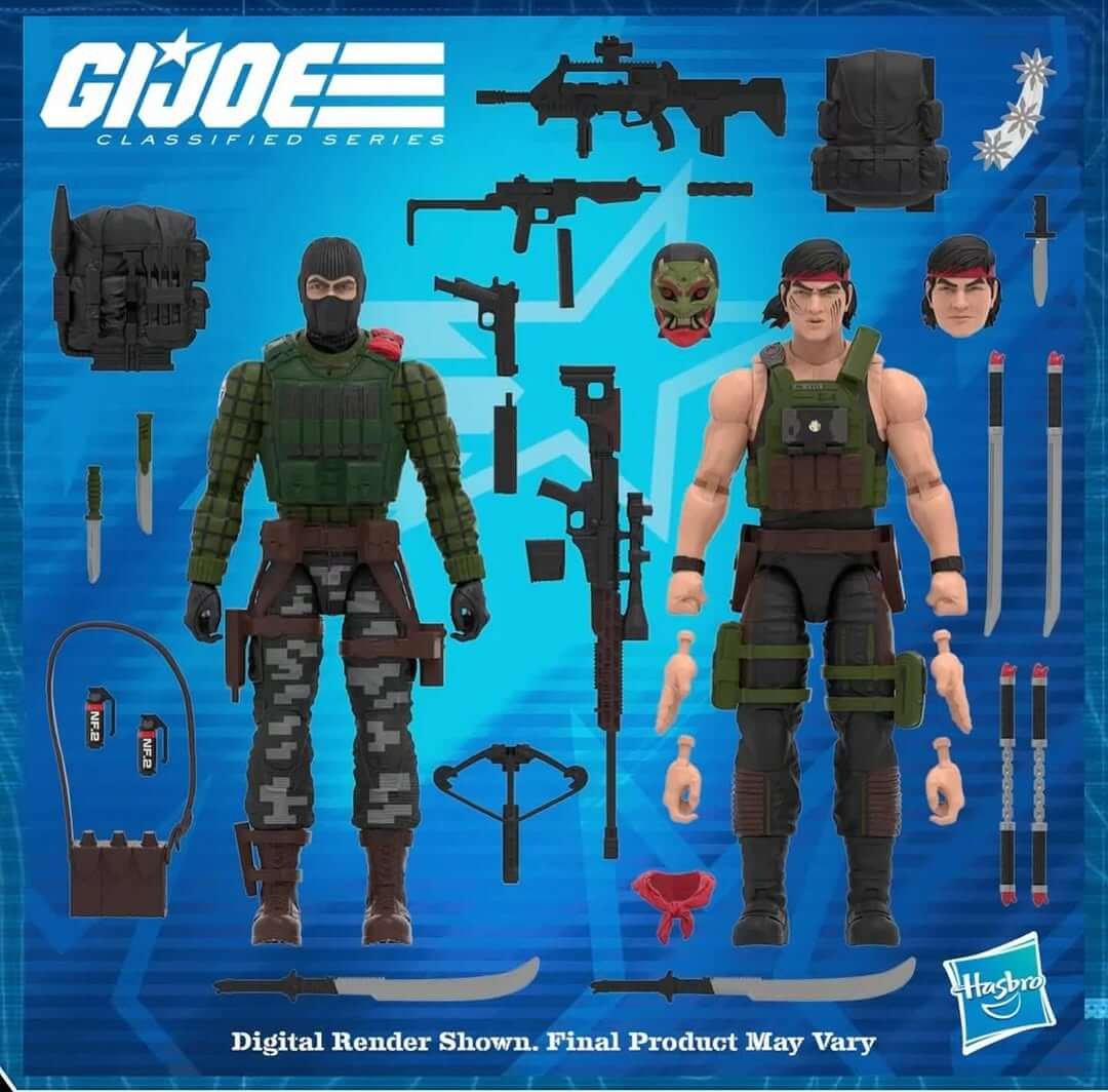 Night Force Beachhead and Quick Kick GI Joe Classified Series Digital Render