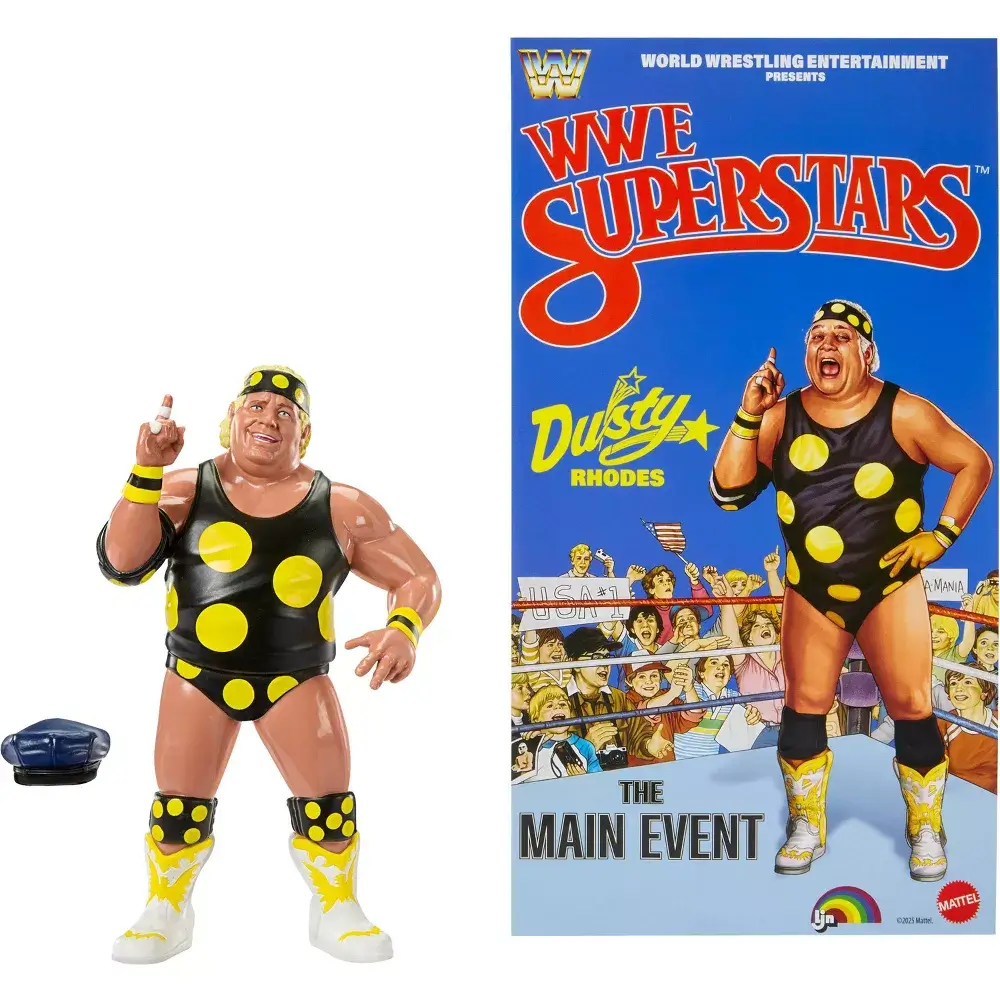 Dusty Rhodes WWE LJN Superstars 1980s Retro 1