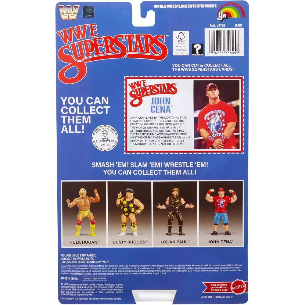 John Cena WWE LJN Superstars 1980s Retro 6