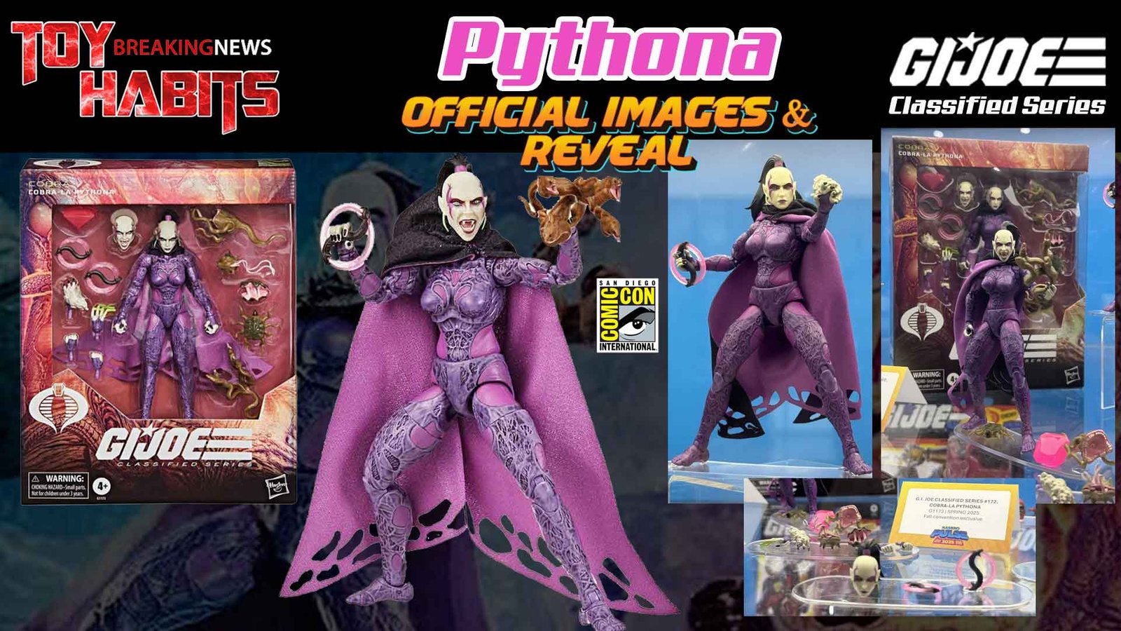 G.I. Joe Classified Series - Action Figure Cobra Copperhead, 15 Cm, Con 4 Accessori, Collezionabile, Per Bambini E Adulti