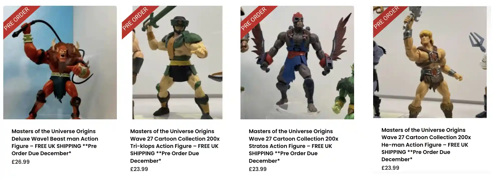 200x MOTU Origins Wave 1 The Whole Shebang Preorder