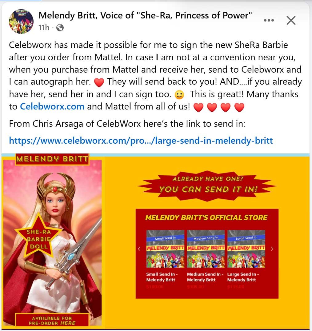 Melendy-Britt-Signed-Barbie-She-Ra-Mattel-Creations-Exclusive