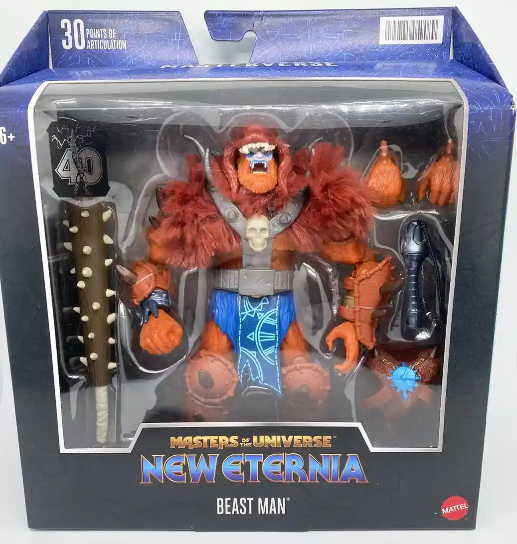 New Eternia MOTU Masterverse Beast Man Corrected Orange Package
