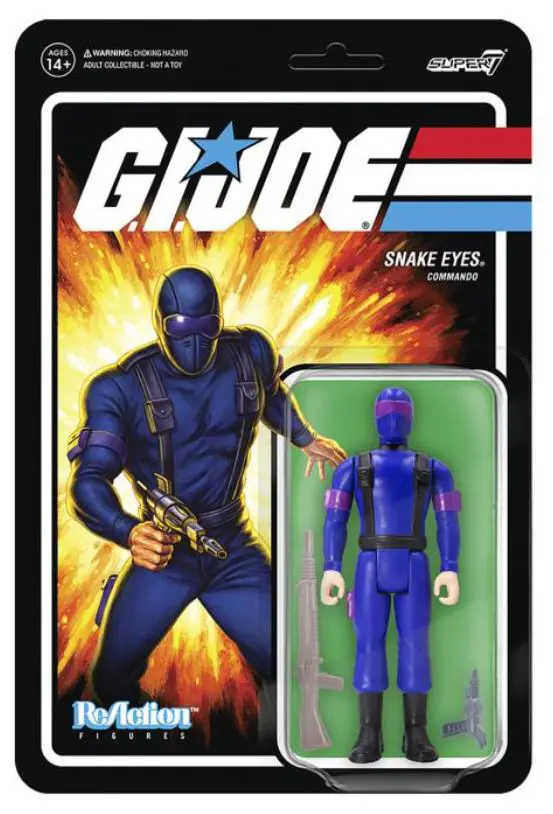Snake Eyes GI Joe Super7 Reaction Wave 1