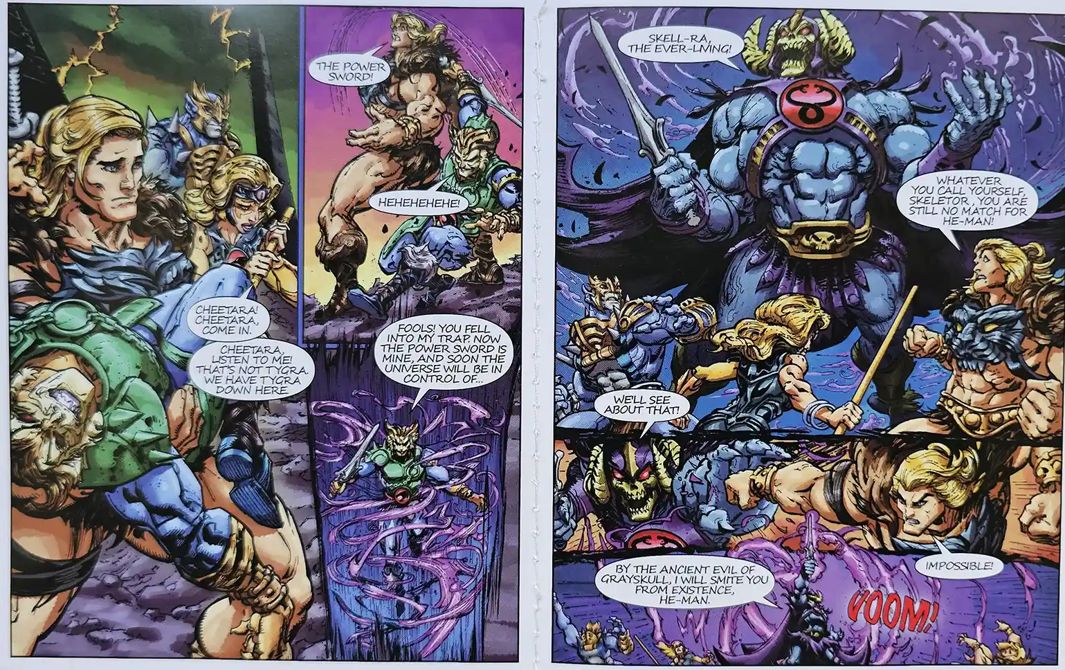 The Power Sword of Omens MOTU ThunderCats Wave 2 Minicomic Pages 3 and 4