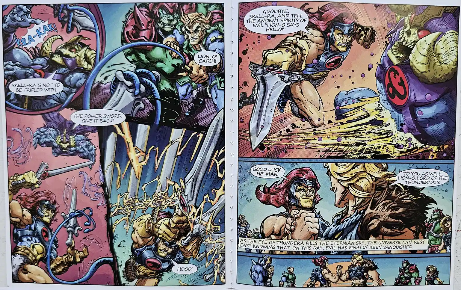 The Power Sword of Omens MOTU ThunderCats Wave 2 Minicomic Pages 5 and 6