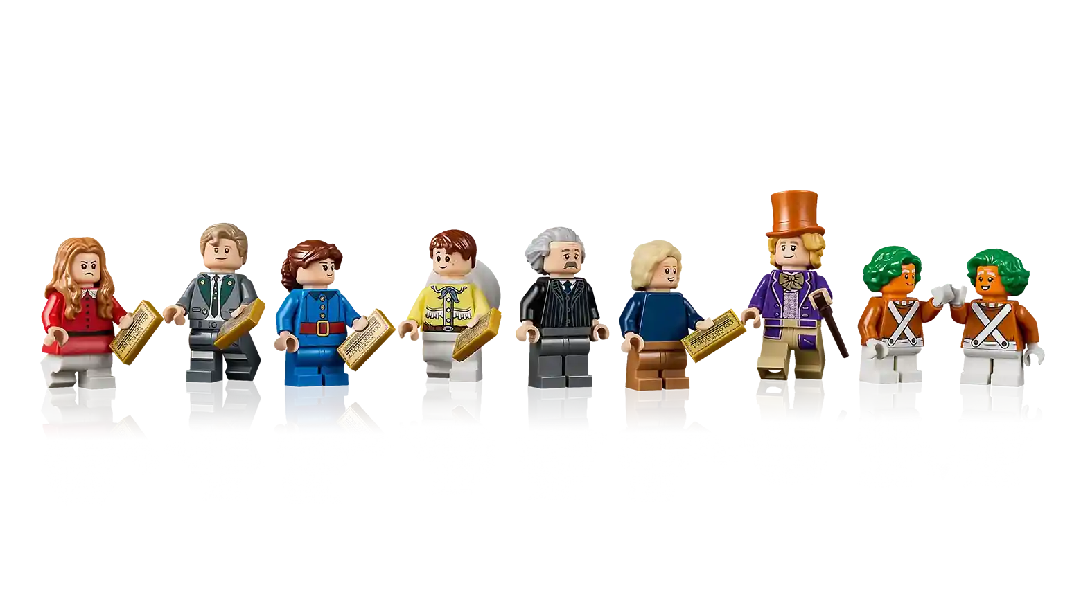 Willy Wonka & the Chocolate Factory Lego Set Mini Figures