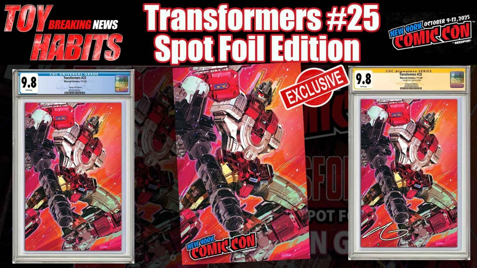 PREORDER:  NYCC Transformers 1 Classic Signature w/COA main image 1