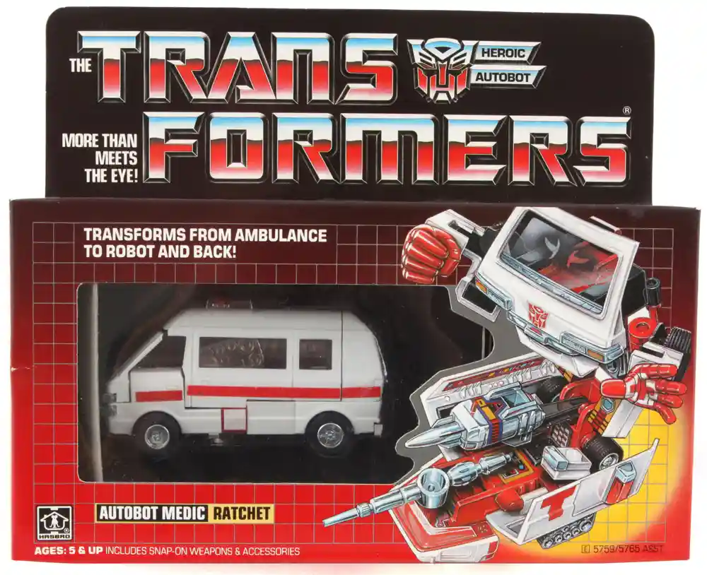 Ratchet G1 Transformers Box Front