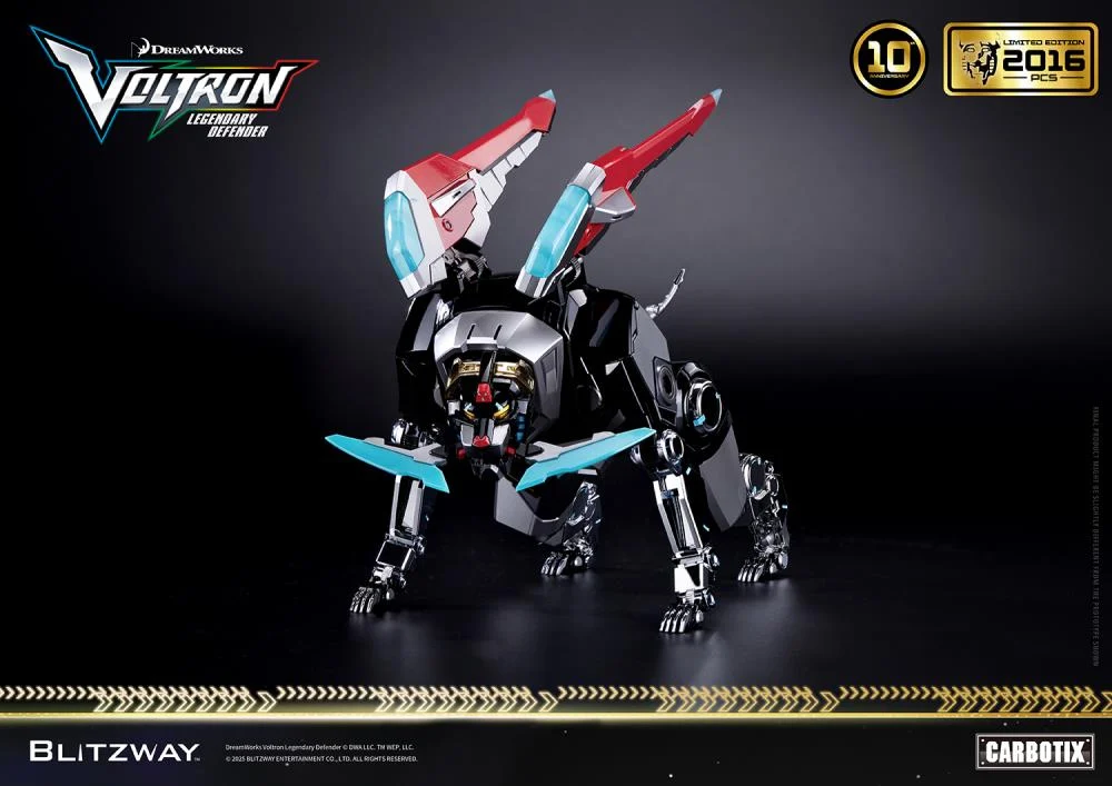 Voltron Legendary Defender Carbotix 10th Anniversary Voltron Black Lion Special Edition