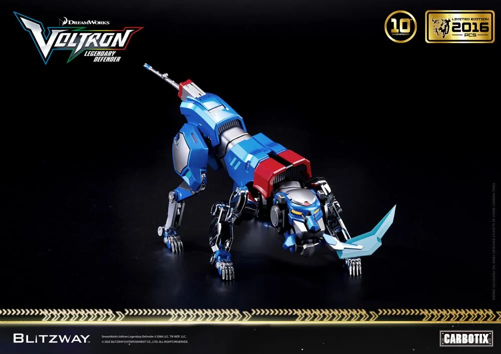 Voltron Legendary Defender Carbotix 10th Anniversary Voltron Blue Lion Special Edition