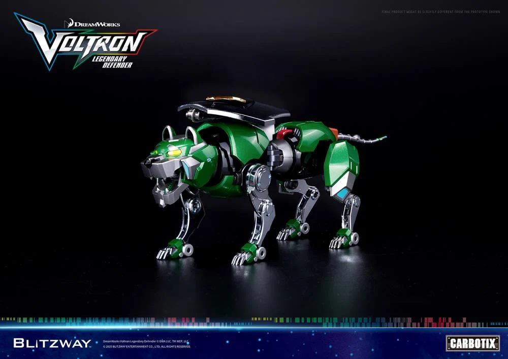Voltron Legendary Defender Carbotix 10th Anniversary Voltron Green Lion