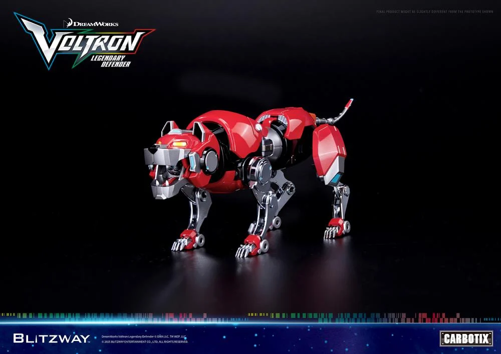 Voltron Legendary Defender Carbotix 10th Anniversary Voltron Red Lion