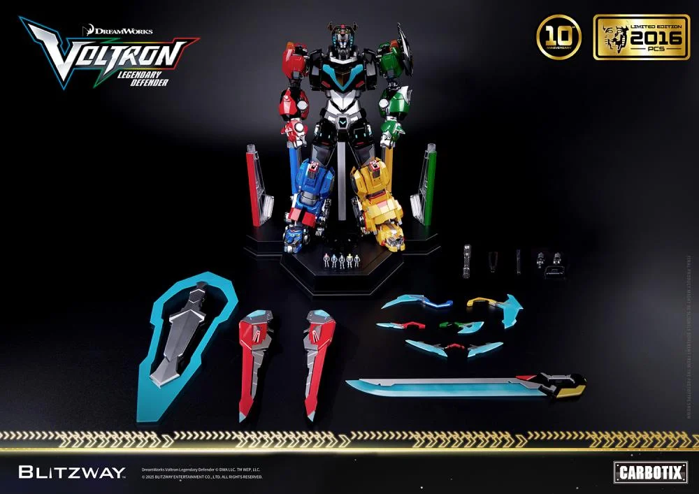 Voltron Legendary Defender Carbotix 10th Anniversary Voltron Special Limited Edition 4