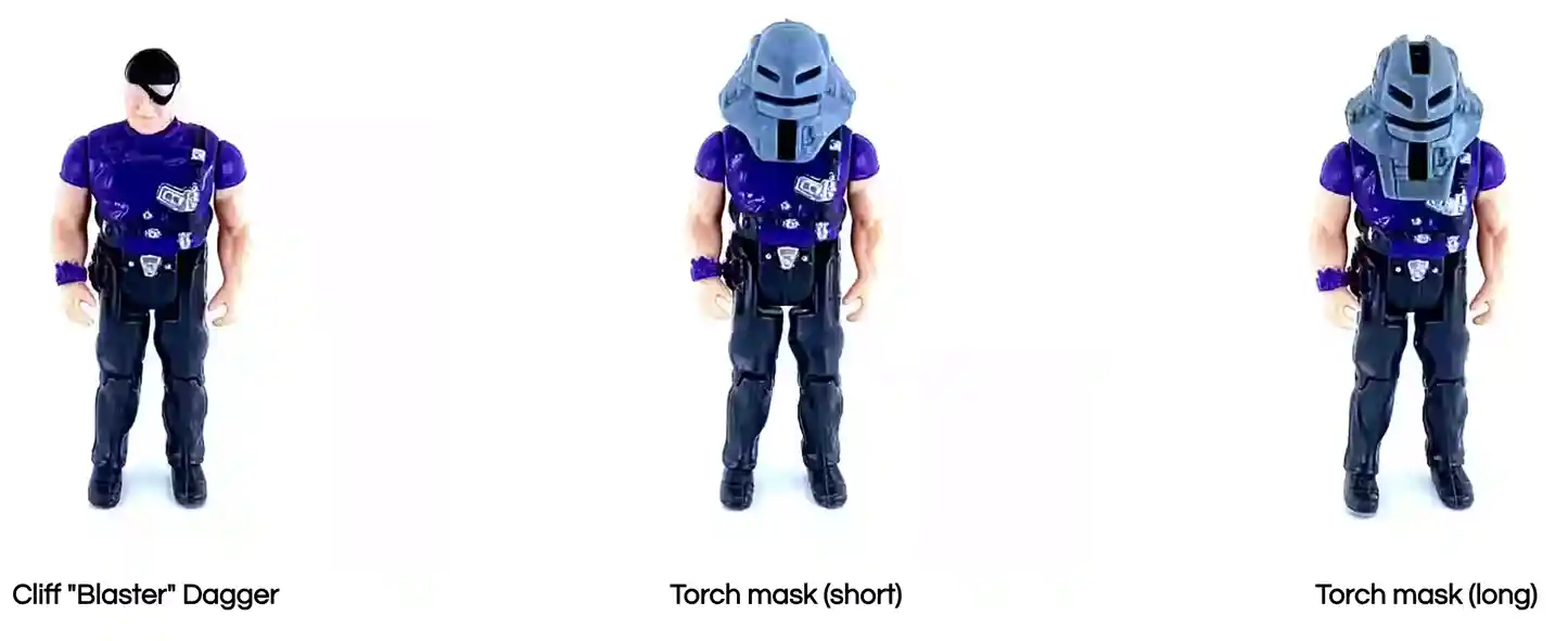 Cliff Dagger Jack Hammer MASK Series 1 Vintage 1