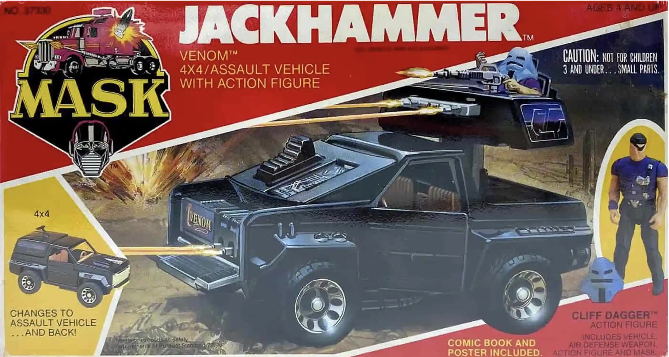 Jack Hammer MASK Series 1 Vintage Box Front