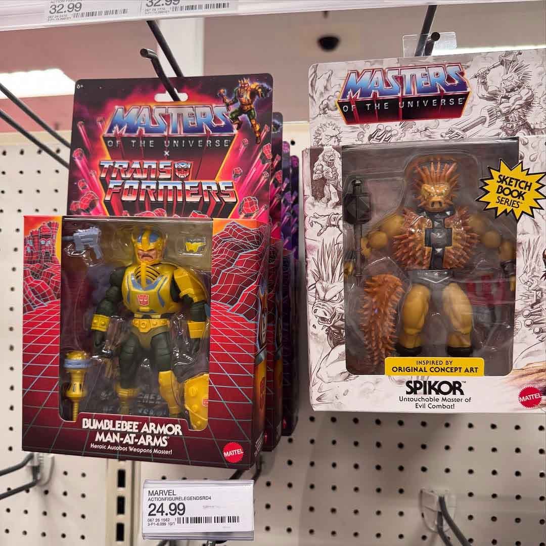 Oct-2025-Target-Toy-Aisle-reset-Spikor-Bumblebee-Armor-Man-at-Arms