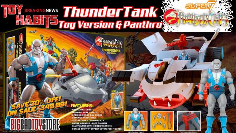 Super7 ThunderCats Amazon Exclusive ThunderTank Toy Version & Panthro Preorder