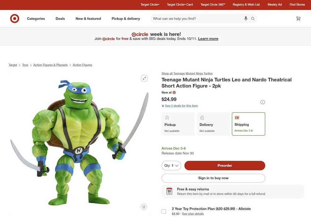 Teenage-Mutant-Ninja-Turtles-Leo-and-Nardo-Theatrical-Short-Action-Figure---2pk-target