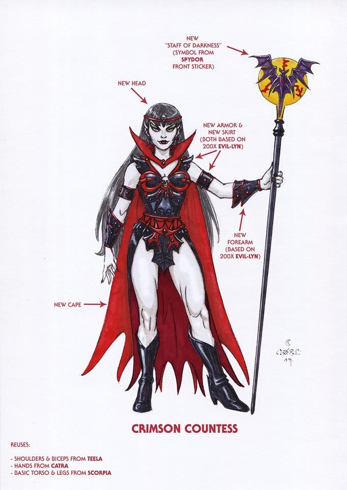 Crimson Countess MOTU Classics Illustration
