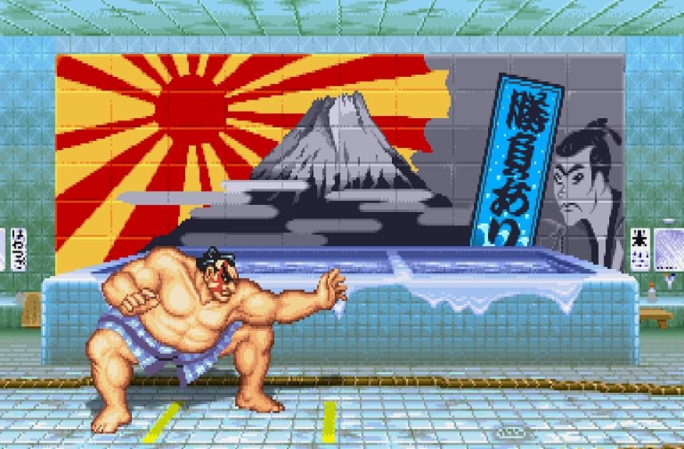 E Honda Video game screen