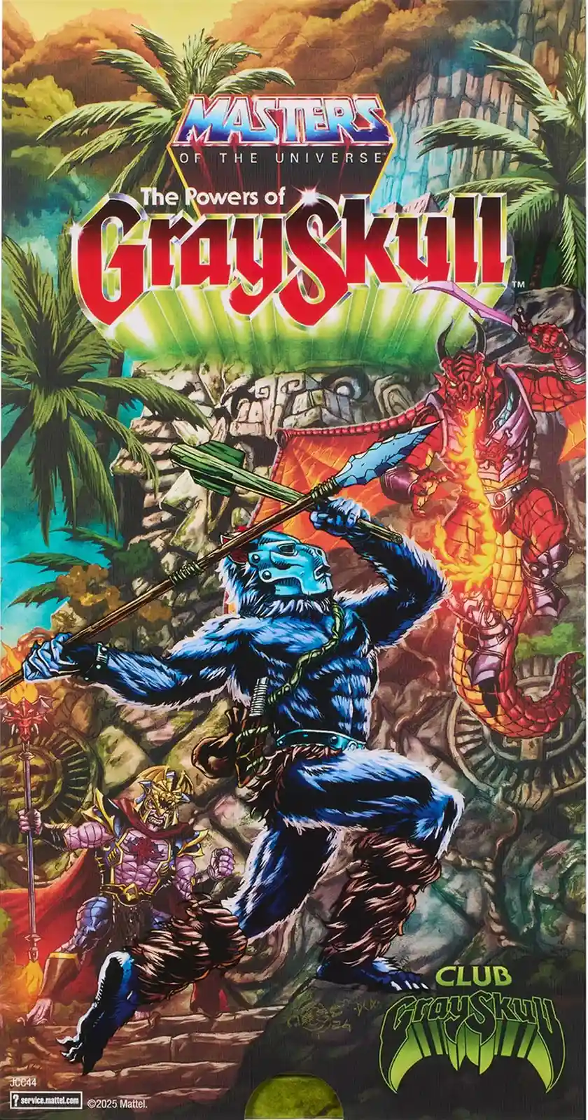 Red Shadow MOTU Origins Club Grayskull Exclusive Box Back cropped