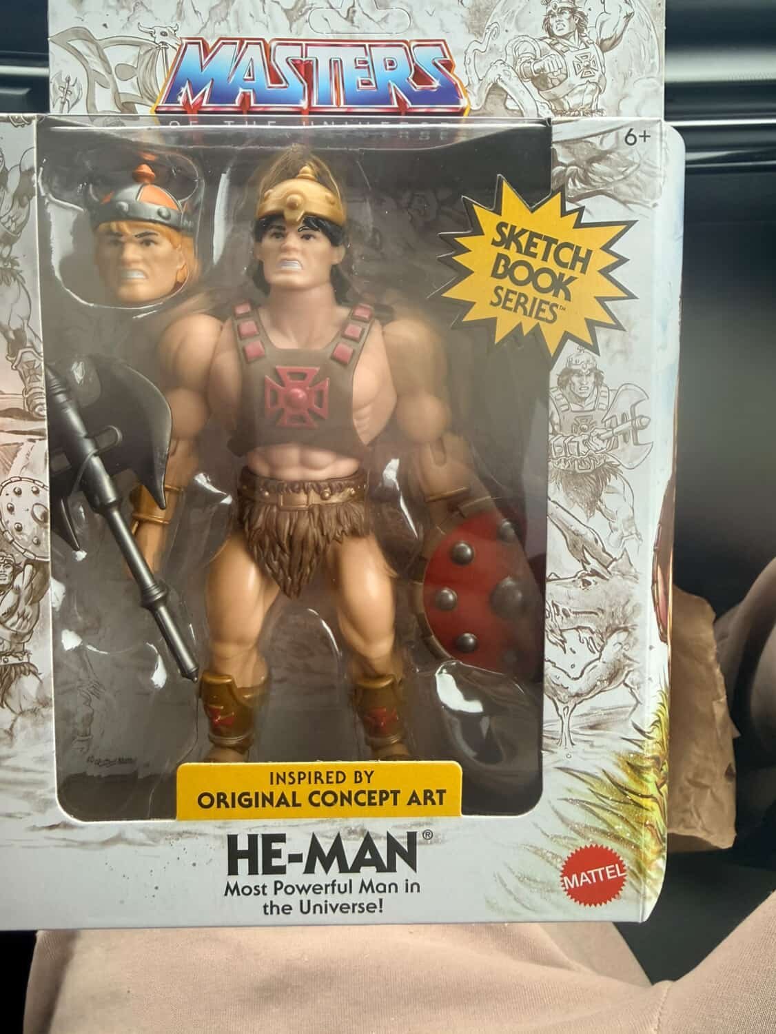 He-Man Mark Taylor MOTU Origins Sketch Book Series Hitting Target