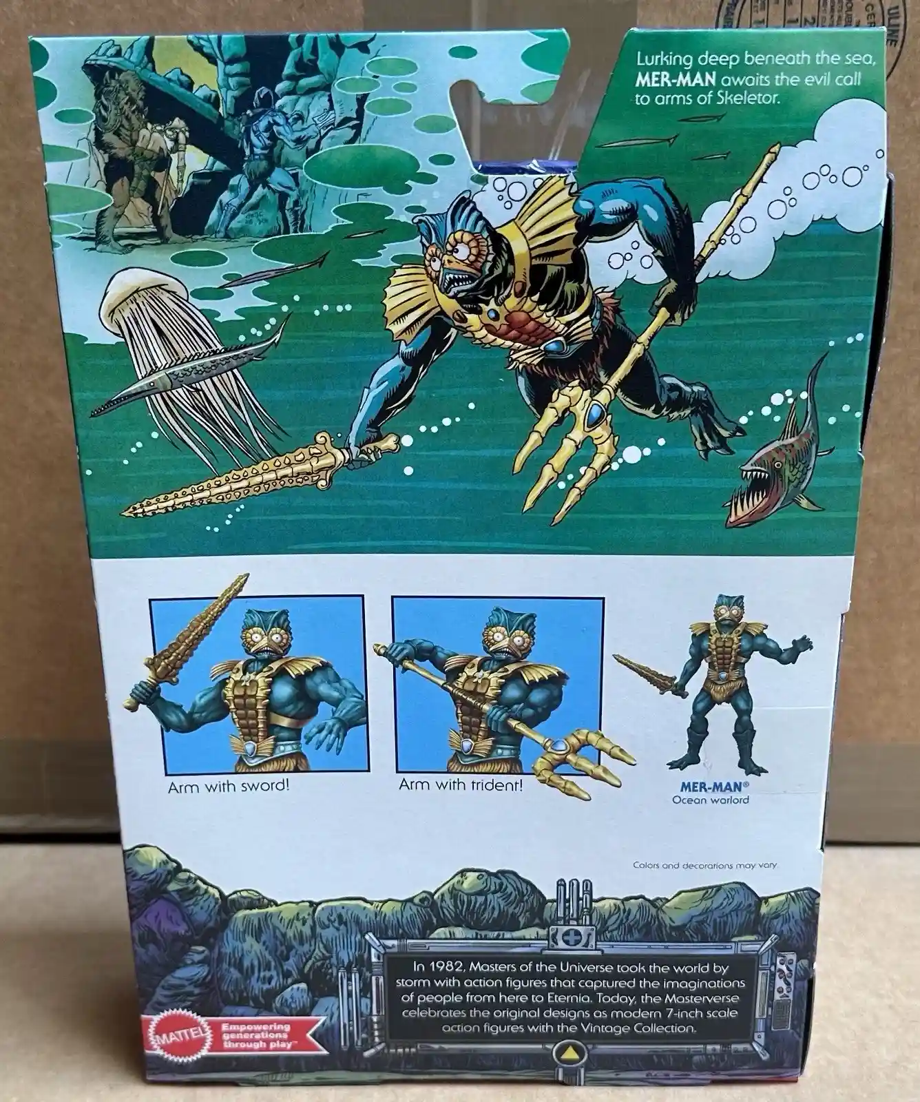 Mer-Man MOTU Masterverse Vintage Collection Box Back