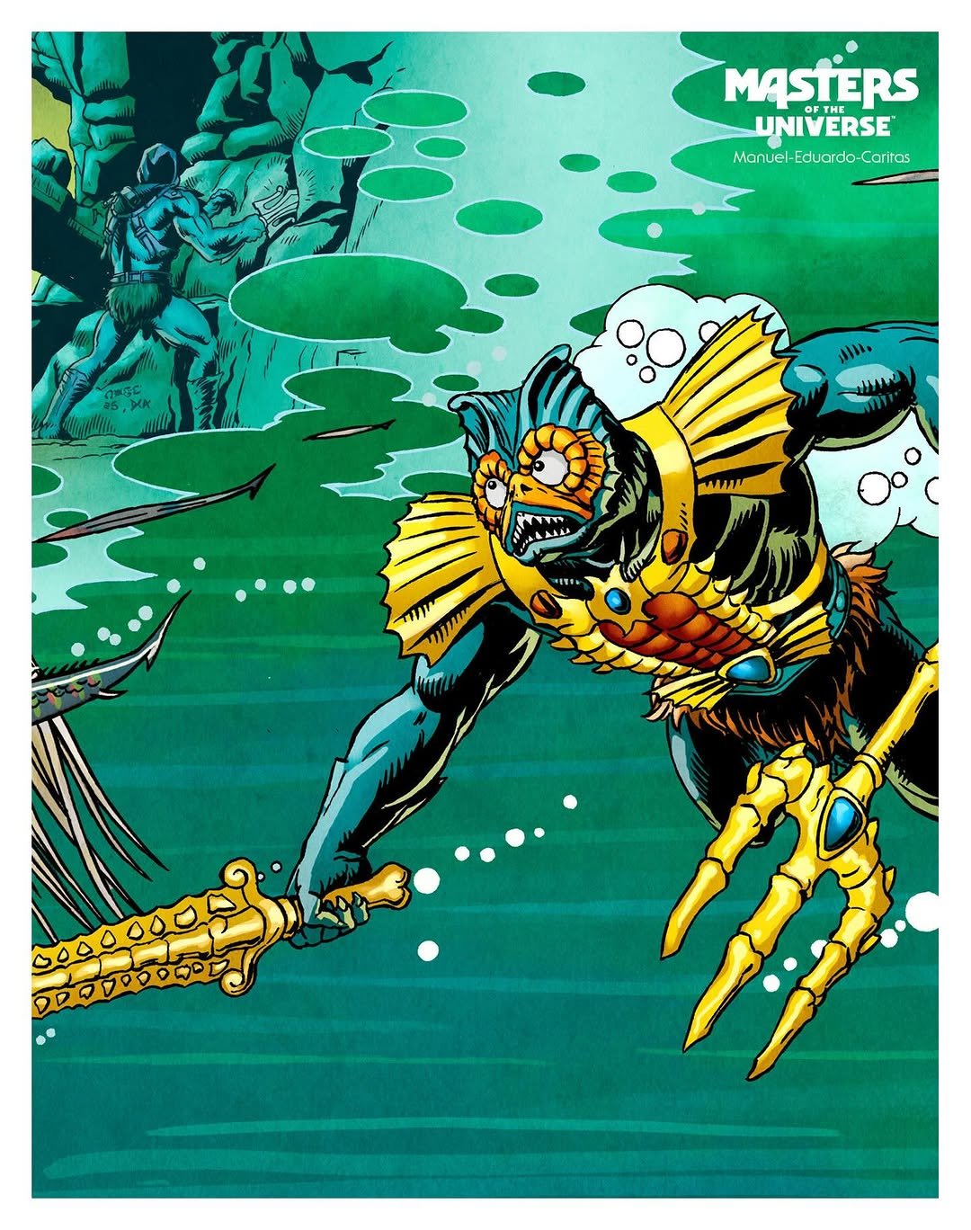 Mer-Man Masterverse Vintage Collection Art Reveal 1