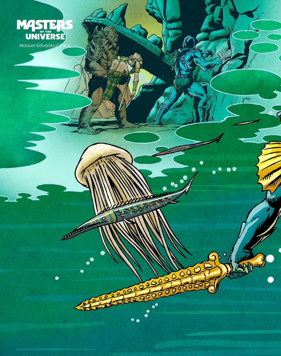 Mer-Man Masterverse Vintage Collection Art Reveal 2