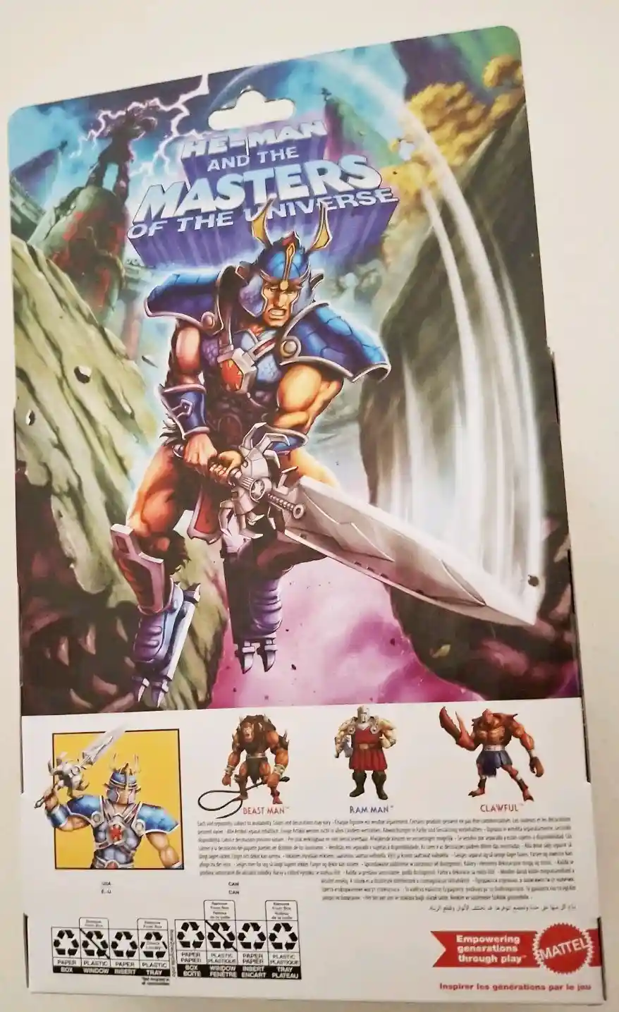 Samurai He-Man 200x MOTU Origins Cartoon Collection In Box Back