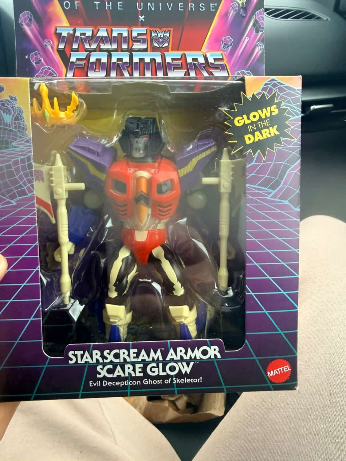 Scareglow Armor Starscream MOTU Transformers Hitting Target