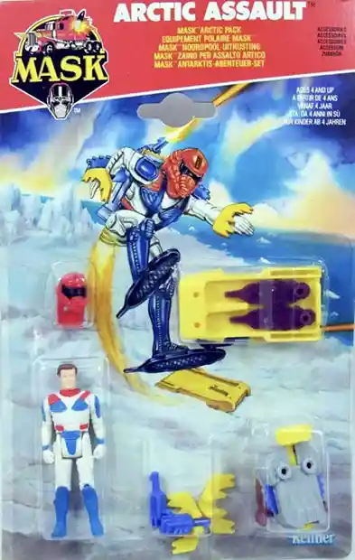 Arctic Assault With Calhoun Burns MASK Adenture Pack Kenner Card Front