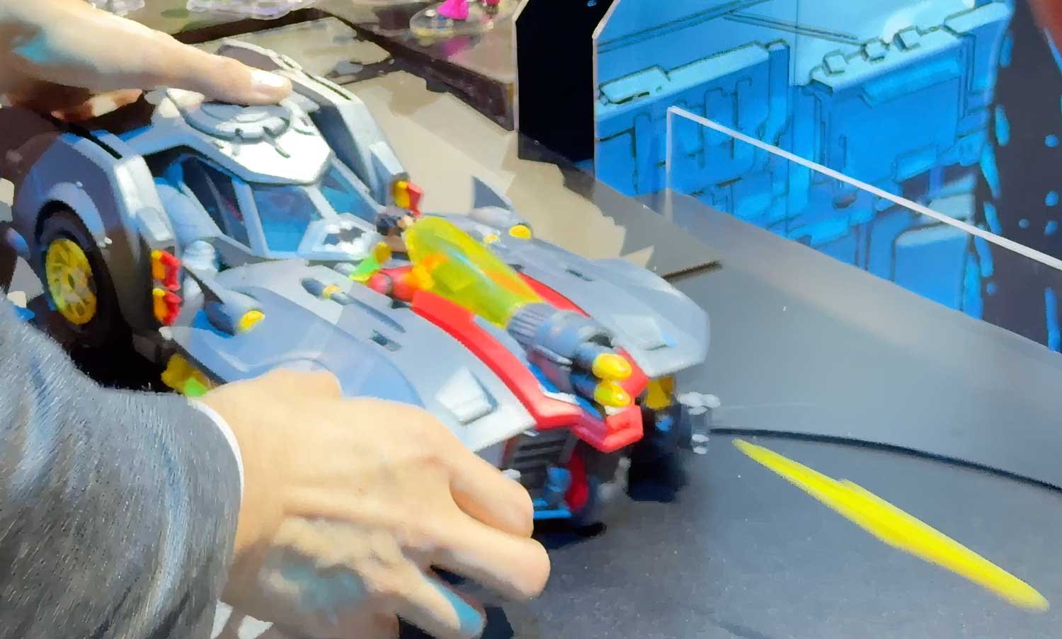 Batlink-Mobile-Nesting-Vehicle-Feature-DC-Universe-Kids-Line-Mattel-Creator-Breakfast-Toy-Fair-2026-Booth-Tour-3