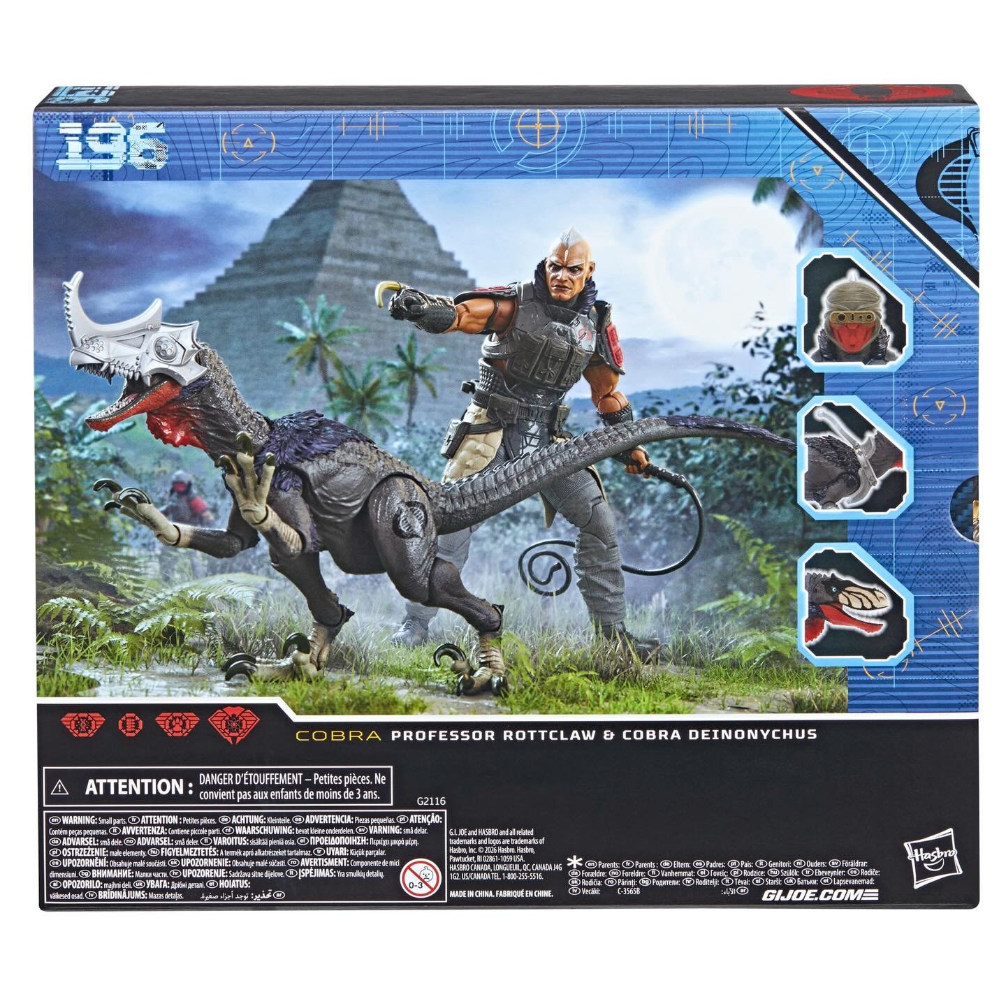 Cobra Professor Rottclaw & Cobra Deinonychus GI Joe Classified Series Official 1