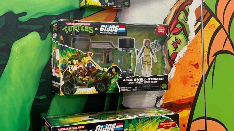 GI Joe Teenage Mutant Ninja Turtles Crossover Playmates Hasbro Toy Fair 2026 Booth 9