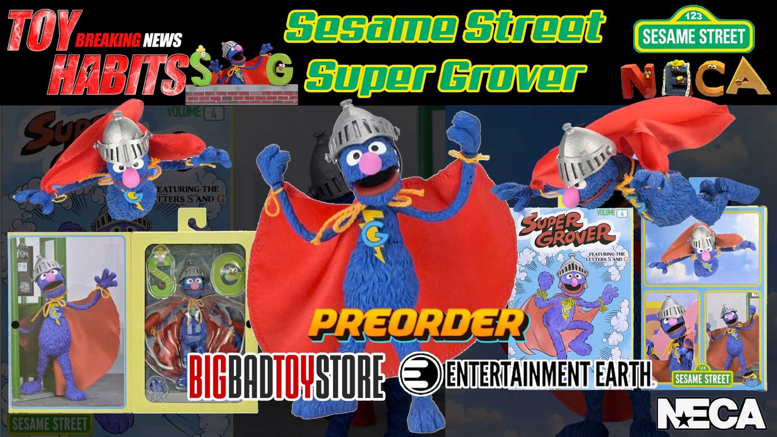 NECA-Ultimate-Super-Grover-Sesame-Street-Official-Images-preorder